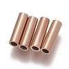 Ion Plating(IP) 304 Stainless Steel Tube Beads STAS-L216-23G-RG-1