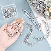 6Pcs 6 Styles Aluminum Canvas Shoes Chains FIND-GO00005-3