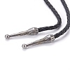 Imitation Leather Alloy Bolo Tie for Men NJEW-H309-01A-4