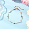 Dyed Natural Malaysia Jade Beaded Bracelets for Women BJEW-JB12028-01-1