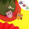 DIY 5D Owl Diamond Painting Keychain Kit DIY-WH0163-82A-6