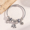 Alloy Beads European Bangles FS-WG24546-01-1