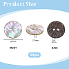 50Pcs Natural Shell Buttons BUTT-PH0001-71-2