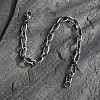 Tarnish Resistant Fashionable 304 Stainless Steel Engraved Vine Mother-son Chain Bracelets STAS-A028-B101P-2