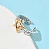 304 Stainless Steel Cuff Open Rings RJEW-Z121-02GP-06-3