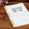 Iron 3 Ring Loose Leaf Book Binder Hinged Clamp FIND-WH0148-173-5