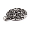 Tibetan Style 304 Stainless Steel Pendants STAS-P305-43AS-2