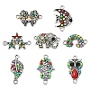 8Pcs 8 Styles Alloy Links/Connectors FIND-YW0009-97-1