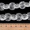 Electroplate Baking Paint Transparent Glass Beads Strands GL-CBA17FF-02L-4