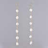 Natural Cultured Freshwater Pearl Dangle Earrings Sets EJEW-JE03827-3