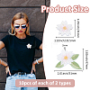 20Pcs 2 Styles Flower Embroidery Cloth Sew on Appliques PATC-FH0001-20-2