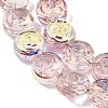 Electroplate Baking Paint Transparent Glass Beads Strands GL-CBA2ED2-05I-3