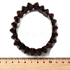 Bicone Natural Red Tiger Eye Beads Stretch Bracelets for Women Men BJEW-C097-05Q-3