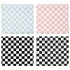 4Pcs 4 Colors PU Imitation Leather Cosmetic Pouches AJEW-AN0007-42-1