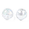 Electroplate Transparent Glass Beads Strands EGLA-N006-030-A01-3