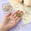 24Pcs 8 Styles Iron Huggie Hoop Earring Findings IFIN-YW0003-61-4