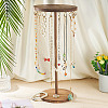 Rotatable Round Wood Jewelry Necklace Display Organizer Hanging Tower Rack NDIS-TAC0001-01B-8