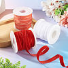 30 Yards 3 Colors Single Face Velvet Ribbon SRIB-TA0001-33A-5