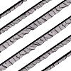 FINGERINSPIRE 15 Yards 3 Styles Nylon Pleated Lace Ribbon OCOR-FG0001-78-1
