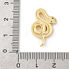 Brass Pave Clear Cubic Zirconia Pendants KK-V016-16G-3