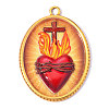 Religion Printed 304 Stainless Steel Pendants SA-OY003-84G-1