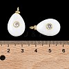 Natural White Jade Pendants KK-C251-01A-01-3
