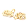 Real 18K Gold Plated Brass  Pendants KK-J042-43G-W-2