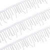 2 Yards Plastic Imitation Pearl & Polyester Beaded Trim Garland Strand OCOR-CY0004-08-1