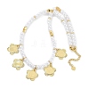 Round ABS Imitation Pearl Beaded Necklaces NJEW-P317-14G-2