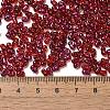 Spray Painted Glass Seed Beads SEED-F005-06A-04-4