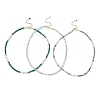 White Jade and Amethyst Necklaces NJEW-JN05340-2