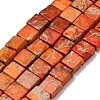 Dyed Natural Imperial Jasper Beads Strands G-F833-A01-01D-2