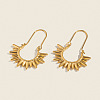 Vintage European Style Sun 304 Stainless Steel Hoop Earrings KG5327-1-3