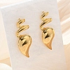 304 Stainless Steel Stud Earrings EJEW-K302-03G-3