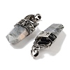 Natural Labradorite Faceted Sword Pendants G-Q163-01AS-05-2