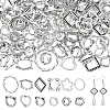 120Pcs 12 Styles Alloy Bead Frame FIND-WR0012-44-1
