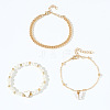 3Pcs 3 Styles Bracelet Set for Women FS-WGAE994-01-5