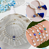 100Pcs 5 Colors Handmade Evil Eye Lampwork Beads LAMP-SP0001-04A-6