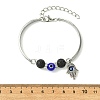 Zinc Alloy Charm Bangles for Women BJEW-JB14384-01-4