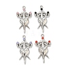 Alloy Rhinestone Pendants FIND-L023-08P-1