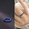 Synthetic Blue Goldstone Stretchy Finger Rings FS-WG01730-16-1