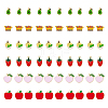 60Pcs 6 Style Alloy Enamel Pendants FIND-DC0002-37-1