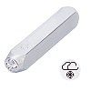 Iron Metal Stamps AJEW-BC0001-60-005-2
