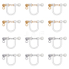 Plastic Clip-on Earring Findings STAS-UN0001-21-1