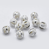 925 Sterling Silver Spacer Beads STER-K171-46S-6mm-1