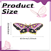 1Pc Butterfly Enamel Pins JEWB-LP0004-31A-2