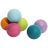 6 Colors Macaron Color Frosted Wooden Ball Toys AJEW-WH0472-83A-1