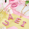5Pcs 5 Styles Handmade Polymer Clay Rhinestone Big Pendants FIND-BT0001-39D-7