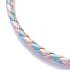 Polyester Cord Braided Bracelet Makings MAK-Z003-01P-02-2