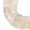 Natural White Agate Beads Strands G-L604-E06-01-4